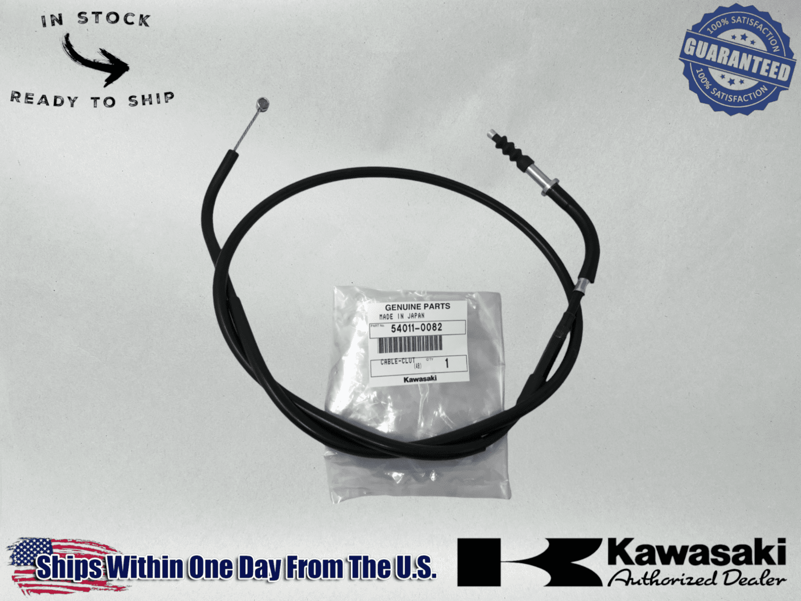 Kawasaki OEM Authentic  2008-2014 Versys 650 Clutch Cable 54011-0082 54011-0082
