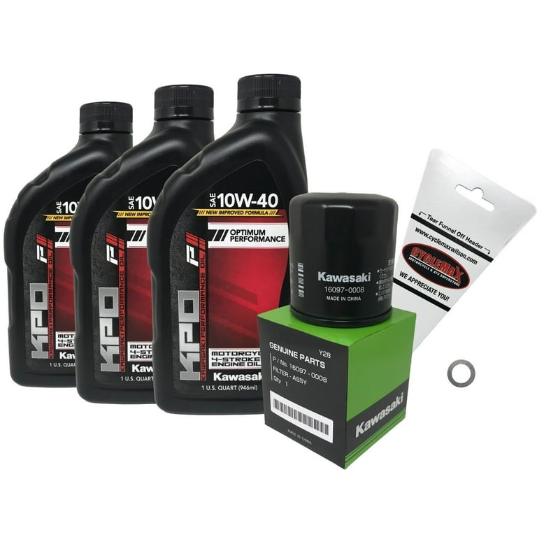 アルマニキ Kawasaki OEM Oil Change Kit for 2023 Kawasaki Ninja ZX-4RR