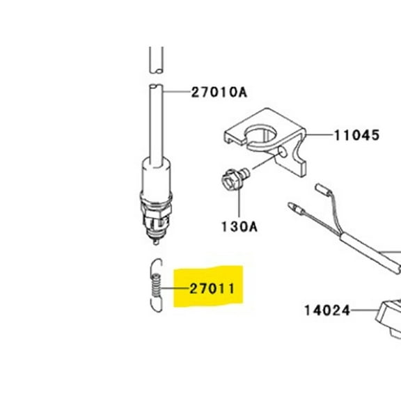 Kawasaki OEM Rear Brake Switch Mult-Fit Ninja ZX6 Concours ZX14 27016-1479