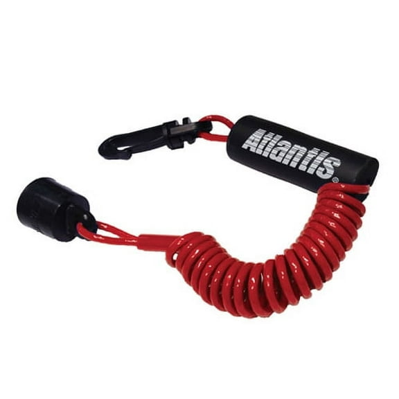 Kawasaki PWC Jet Ski Stop Kill Key Floating Safety Lanyard Clip Red