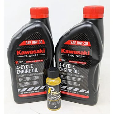 Kawasaki SAE 10W-30 4-Cycle Motor Oil - 4 Quart Pack (99969-6081), Genuine Kawasaki