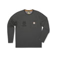 thumbnail image 1 of Kawasaki RIVER MARK LOGO CARHARTT WORKWEAR POCKET LONG SLEEVE T-SHIRT Large, 1 of 1