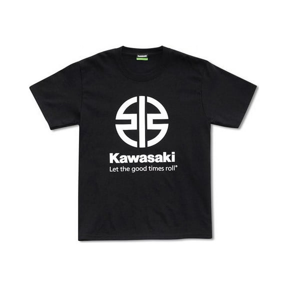 Kawasaki River Mark Logo Black Youth T-Shirt Small
