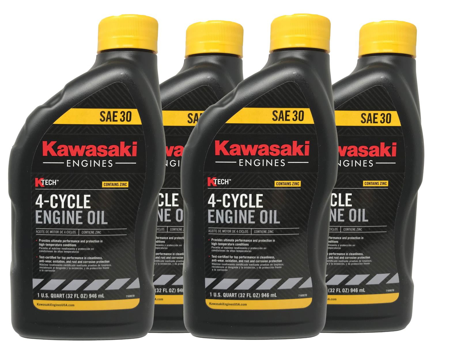 Kawasaki SAE 30W Motor Oil 4 QUARTS 99969-6281 4 PACK Kawasaki SAE 30W Motor Oil 4 QUARTS 99969-6281 4 PACK