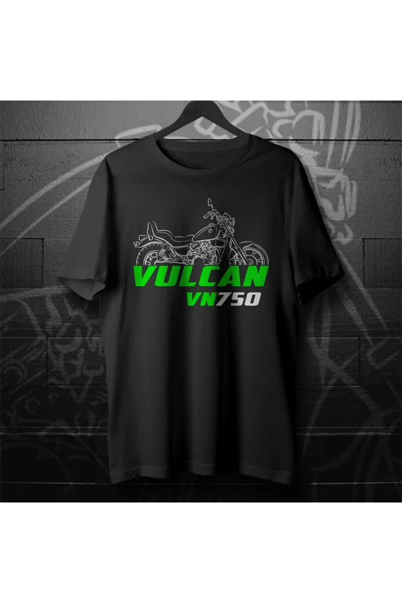 Kawasaki VN750 Vulcan 750 1986-2006 - Motorcycle T-Shirt for Riders