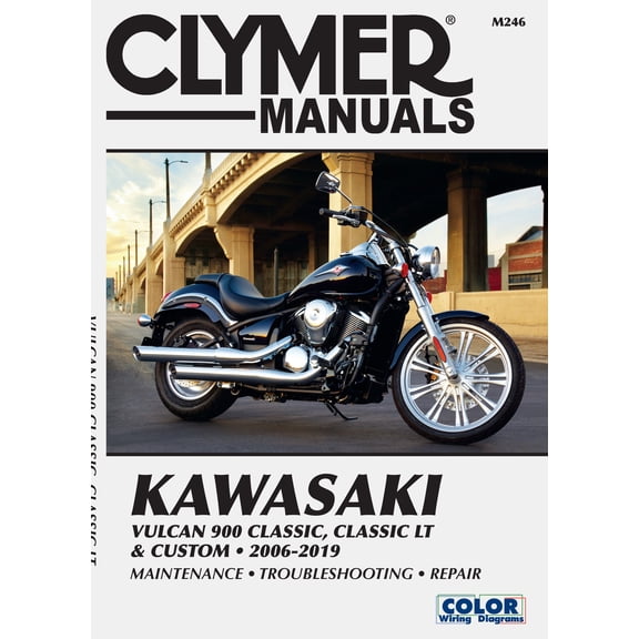 Kawasaki Vulcan 900 Classic, Classic LT & Custom Motorcycle (2006-2019) Service Repair Manual ^