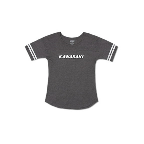 Kawasaki Womens Hertiage Race Day Gray T-Shirt X-Large