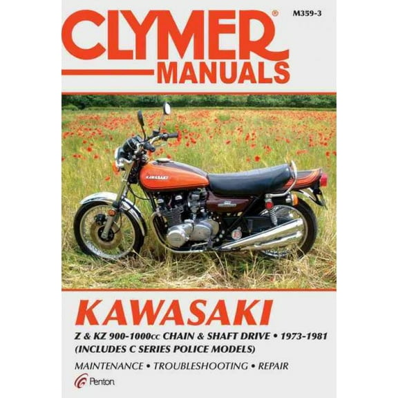 Pre-Owned Kawasaki Z & KZ 900-1000cc Chain & Shaft Drive Motorcycle (1973-1981) Service Repair Manual ^