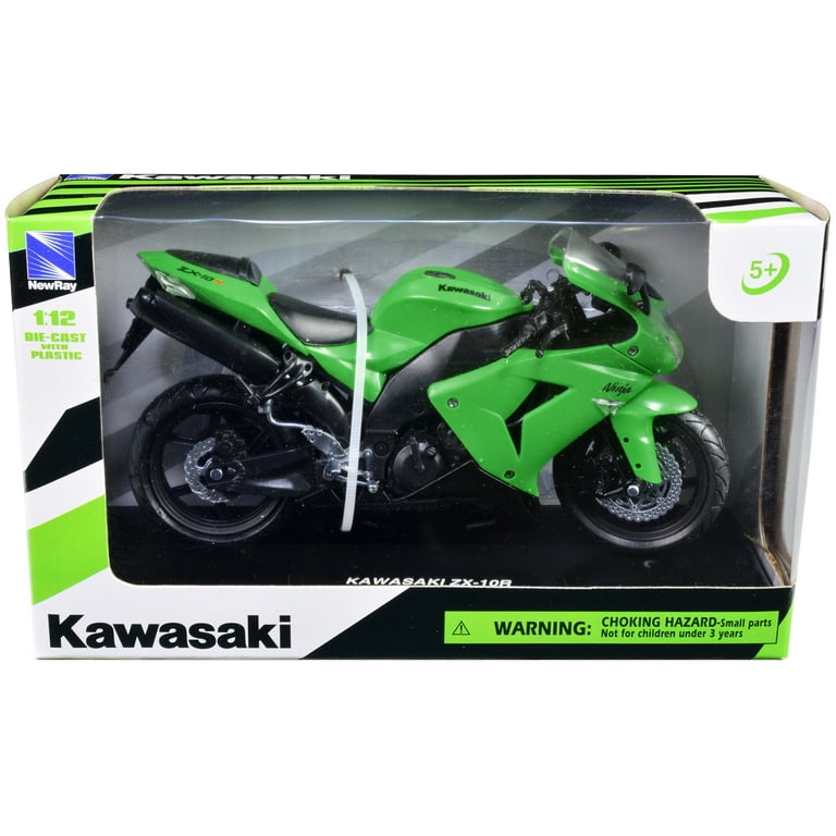 Kawasaki ZX-10R Ninja Motorcycle Green 1/12 Diecast Model by
