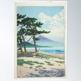 thumbnail image 1 of Kawase Hasui Artist- Pine Beach At Miho Poster Wall Art, Modern Wall Decor For Living Room Bedroom, 8x12 UNFRAMED, 1 of 3