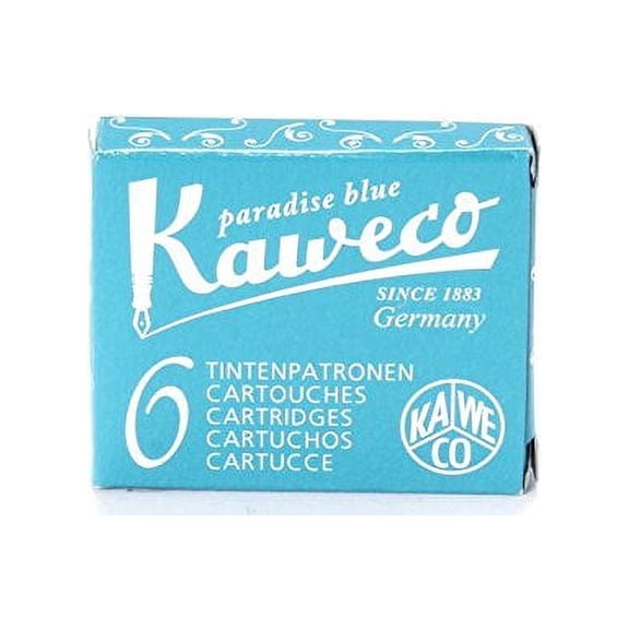 Kaweco 10000260 Ink Cartridges 6 Pieces Paradise Blue