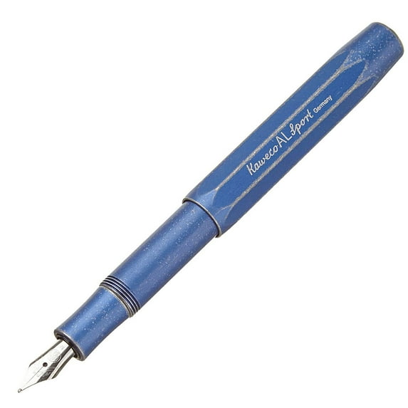 Kaweco 10000734 AL Sport Fountain Pen, Blue, Medium