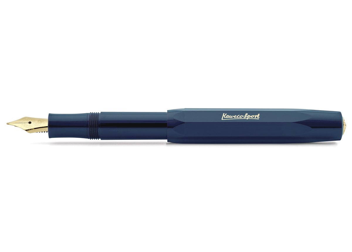 Kaweco 10001739 Classic Sport Fountain Pen, Navy Blue, Medium