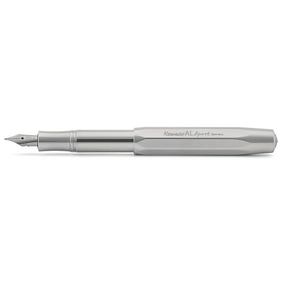 Kaweco AL Sport Raw Fountain Pen - Double Broad