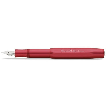 Kaweco AL Sport Red Fountain Pen - Double Broad
