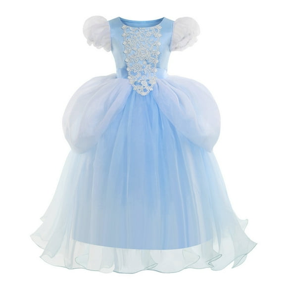 KAWELL Princess Blue Toddler Girls Costume Dress Up Fancy Halloween Christmas Party