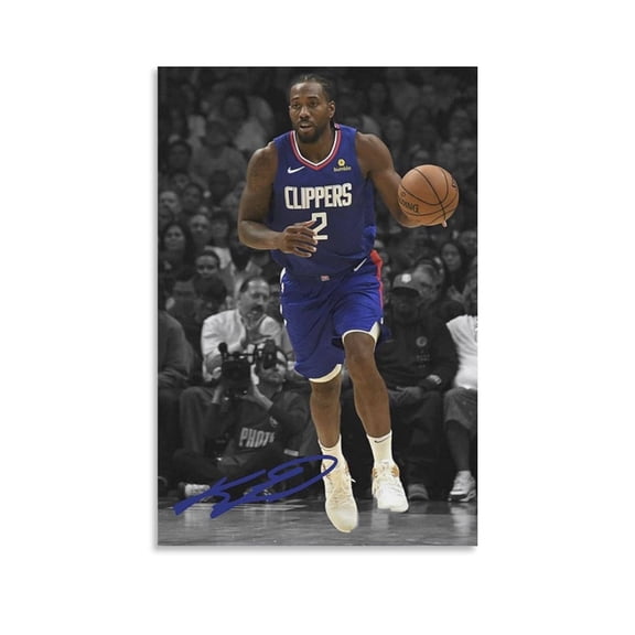 Kawhi Leonard Canvas Poster Canvas Poster Wall Art Picture Prints Hanging Photo Gift Decor Home Posters Artworks 12x18inch(30x45cm)