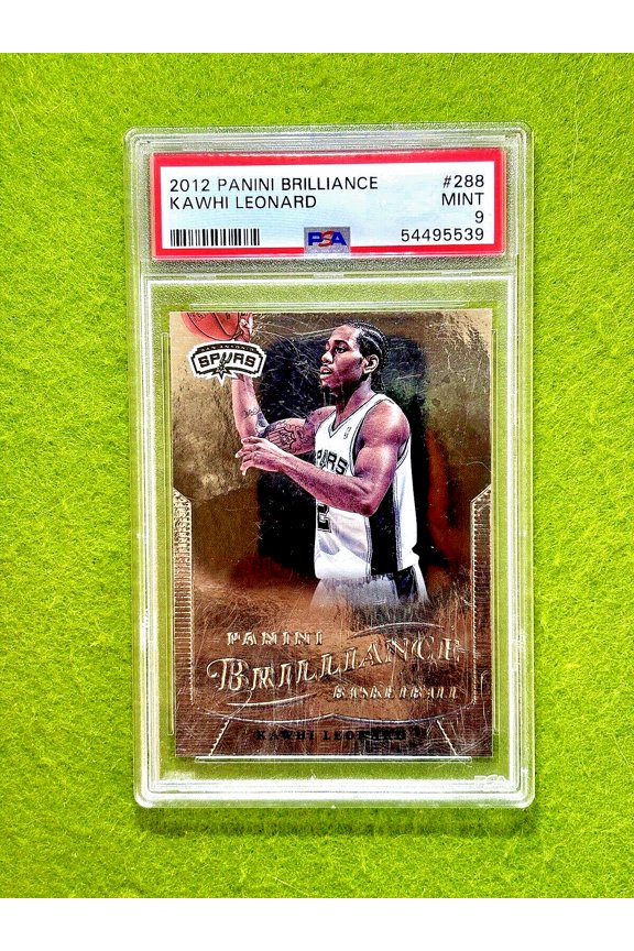 Kawhi Leonard SILVER FOIL ROOKIE CARD GRADED PSA 9 MT RC 2012 Panini Brilliance