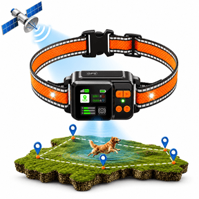 Kawiwi GPS Wireless Dog Fence System, 49-6561 ft Adjustable Range, IPX7 Waterproof Rechargeable GPS Boundary Collar with Circular and Custom Polygon Fence Modes for Dogs 15-120 lb