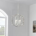 thumbnail image 1 of Kawoti  4-Light Classic Lantern Pendant Light Distressed washed white Finish, 1 of 5