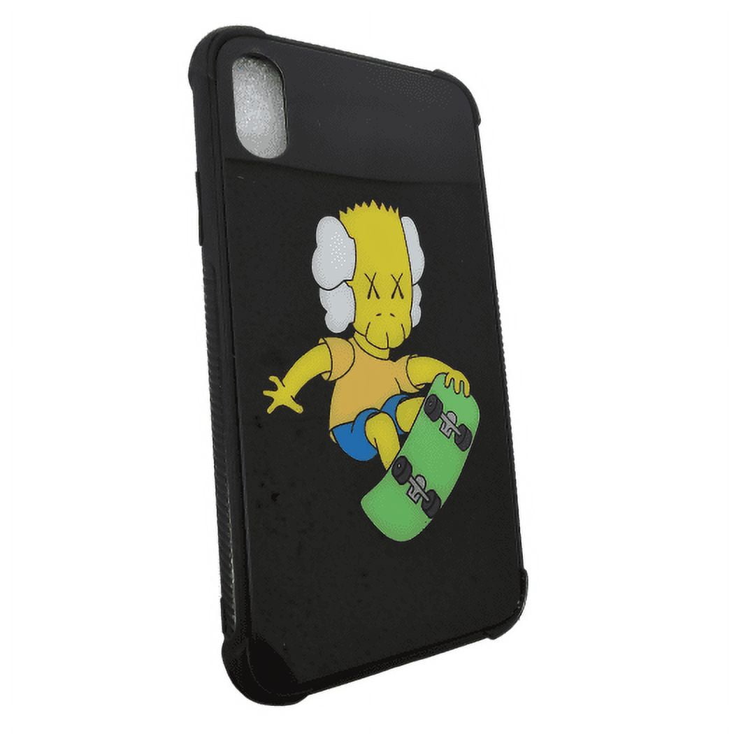 Kaws Bart Simpson Skateboarding iPhone XR Case Cover - Walmart.com