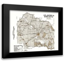 Kay 14x12 Black Modern Framed Museum Art Print Titled - Alachua Florida - Kay 1936