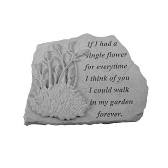 Kay Berry 07026 If I Had A Sinlge Flower Memorial Stone- Lavender