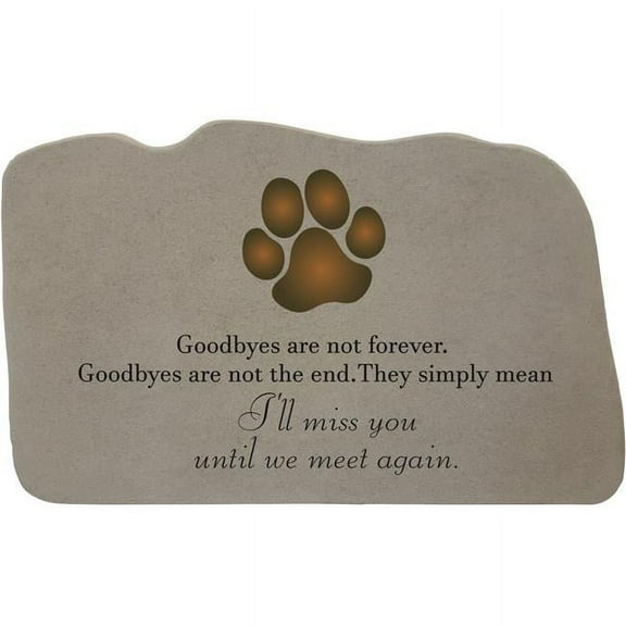 Kay Berry 62271 Goodbyes with Paw Print Stone