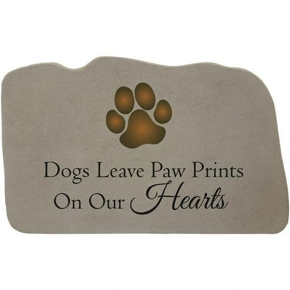 Kay Berry Dogs Leave with Paw Print Stone