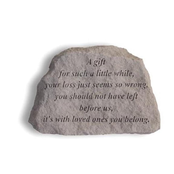 Kay Berry- Inc. 79420 A Gift For Such A Little While - Memorial - 6 Inches x 5 Inches