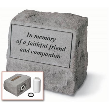 Kay Berry- Inc. 93620 In Memory Of A Faithful Friend - Headstone-Urn Memorial - 9.5 Inches x 8 Inches