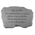 thumbnail image 1 of Kay Berry- Inc. 99320 My Love-Our Hearts Still Ache In Sadness - Memorial - 16 Inches x 10.5 Inches x 1.5 Inches, 1 of 2