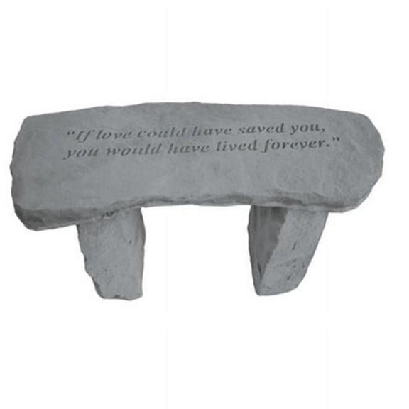 Kay Berry- Inc.  If Love Could Have Saved You - Angel Memorial Bench - 29 Inches x 12 Inches x 14.5 Inches