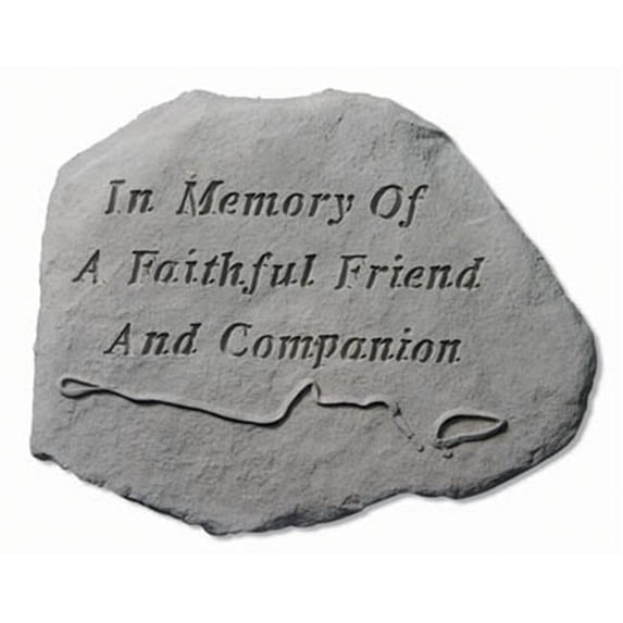 Kay Berry- Inc. In Memory Of a Faithful Friend - Leash And Collar Memorial - 15.5 Inches x 11.5 Inches