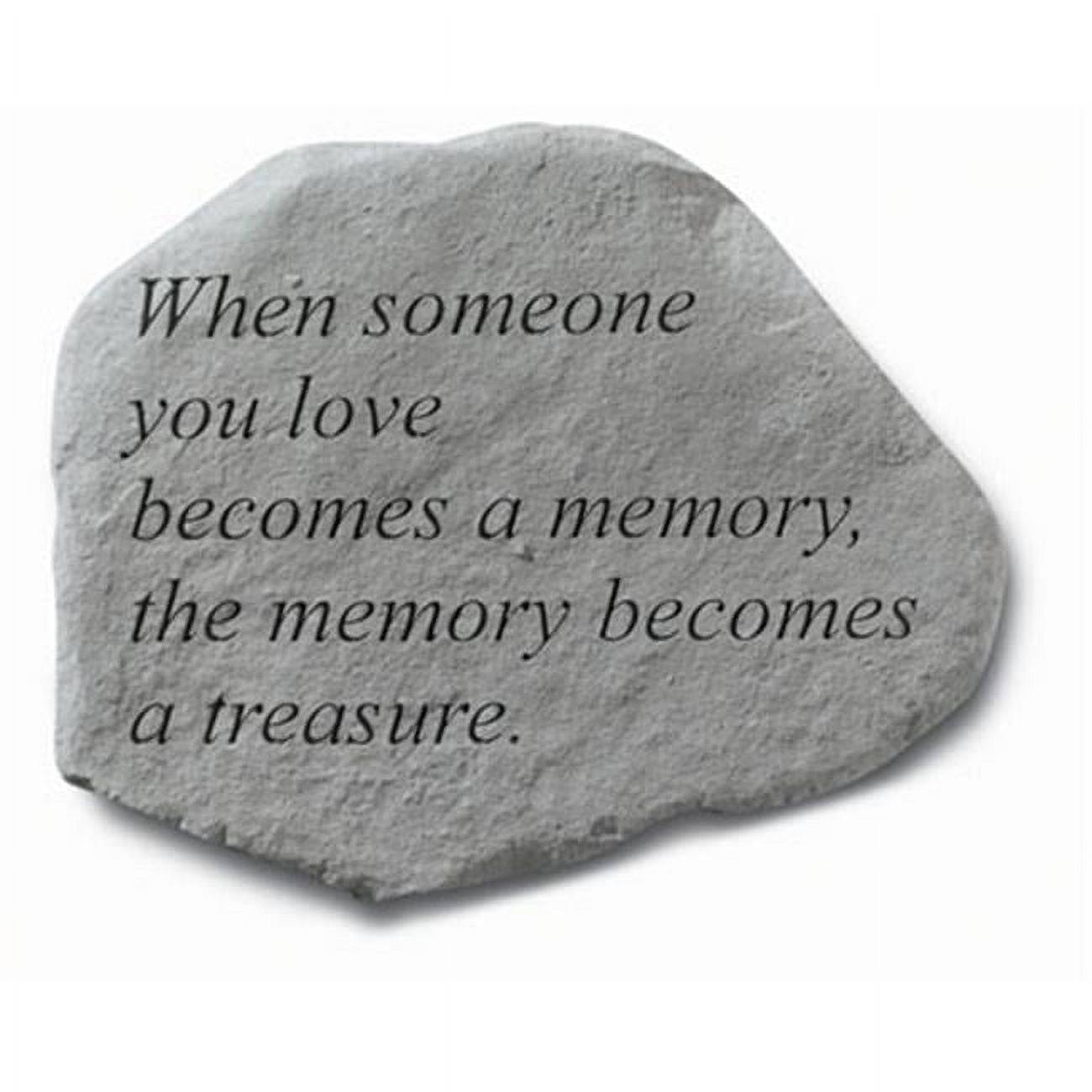 Gray Cast Stone Memorial Garden Stepping Stone