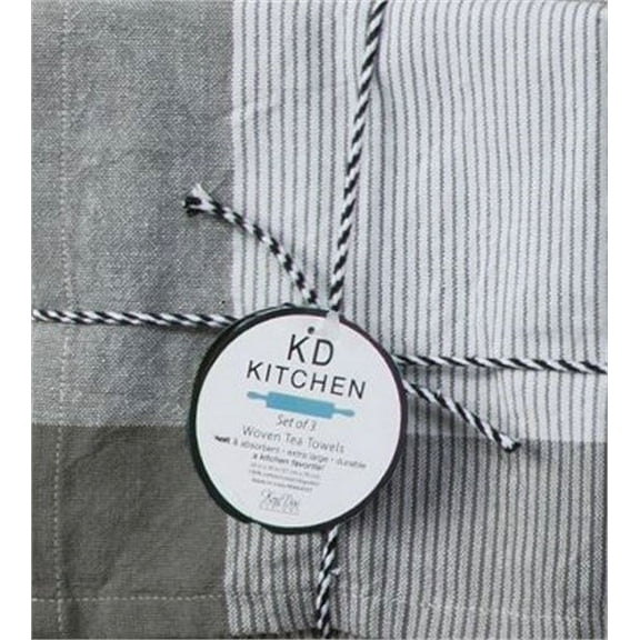Kay Dee Designs KD Kitchen Tea Towel Set, Gray