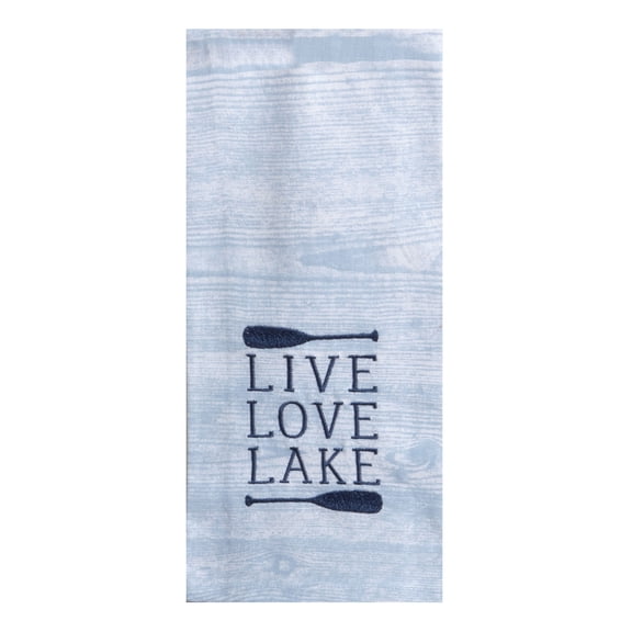 Kay Dee Designs Live Love Lake Embroidered Tea Towel