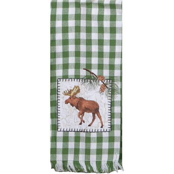 Kay Dee Designs Pinecone Trails Tea Towel, Green