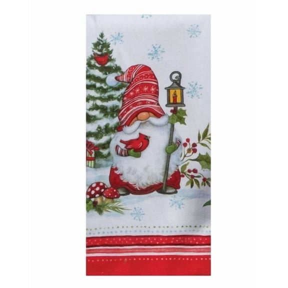 Kay Dee Designs Winter Christmas Gnome Dual Purpose Terry Kitchen Towel