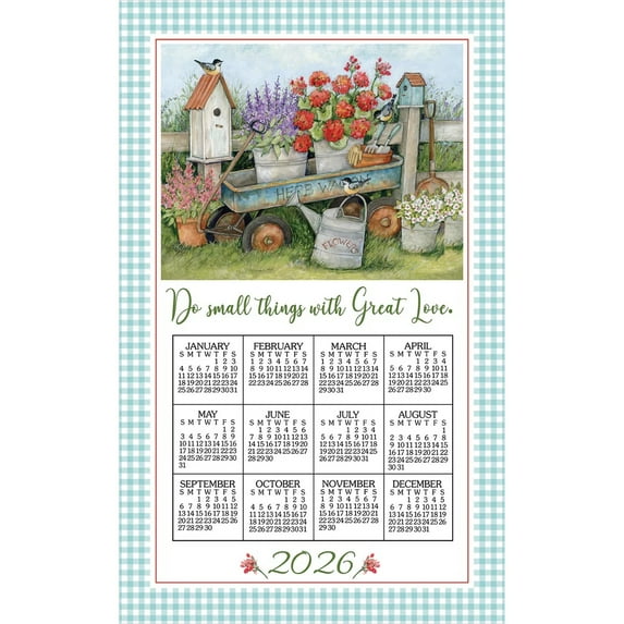 Kay Dee Towel Calendar, Blue Wagon - 2026 (F3557)