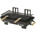 thumbnail image 1 of Kay Home 18" Charcoal Hibachi Grill with Wood Grid Handles, 1 of 6