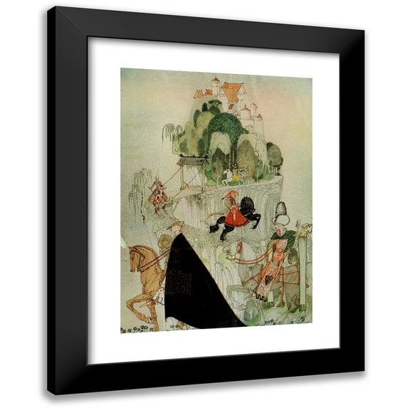 Kay Rasmus Nielsen 14x18 Black Modern Framed Museum Art Print Titled - East of the Sun and West of the Moon Pl 15 (1922)