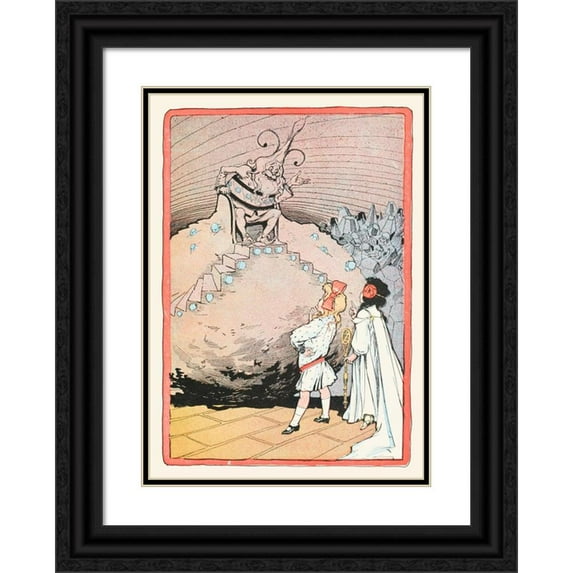 Kay Rasmus Nielsen 14x18 Black Ornate Wood Framed Double Matted Museum Art Print Titled - East of the Sun and West of the Moon Pl 04 (1922)