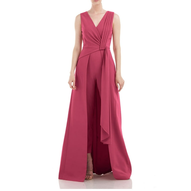Kay unger stretch crepe best sale jumpsuit
