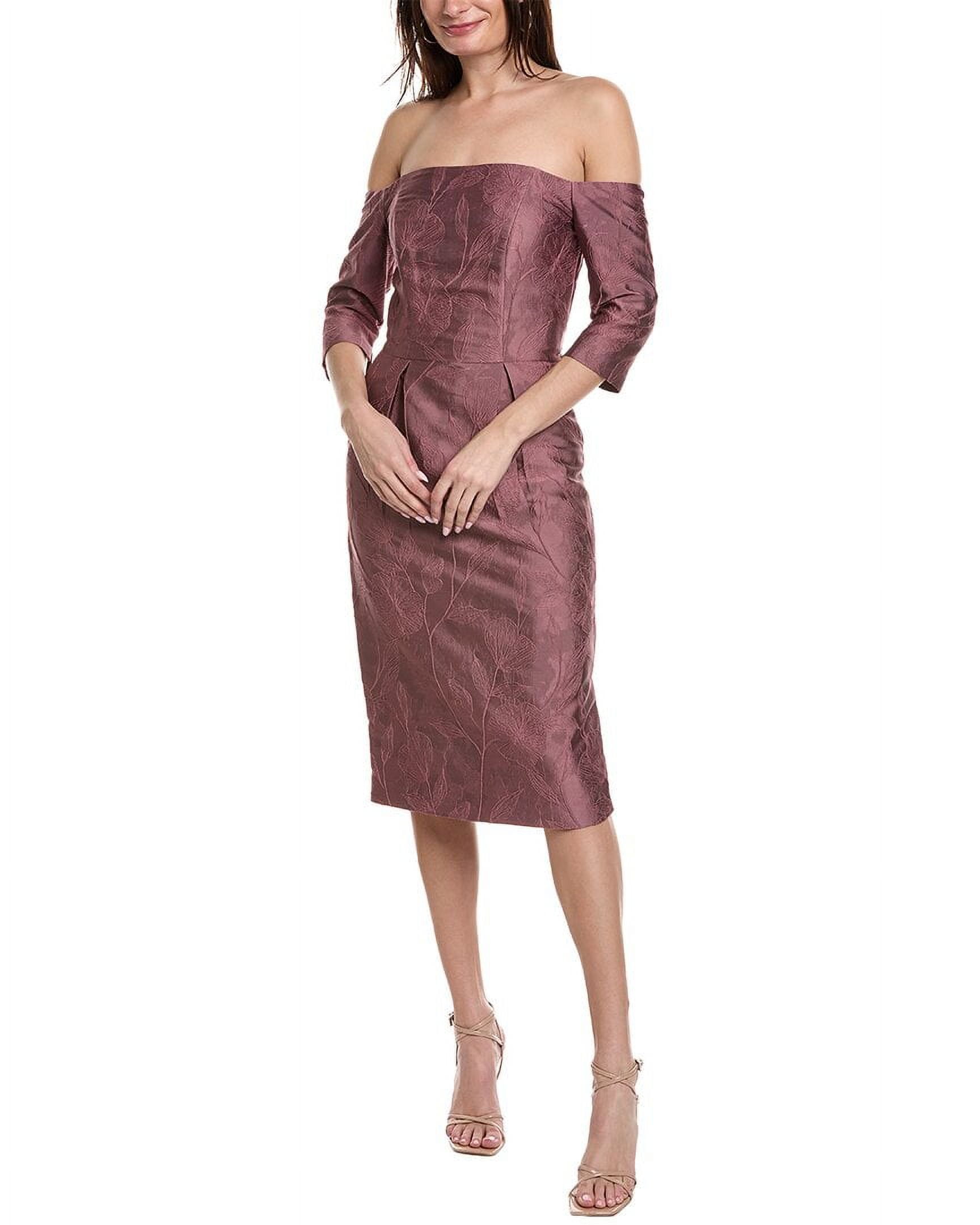 Kay Unger womens Brinley Midi Dress, 0, Pink - Walmart.com