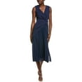 thumbnail image 1 of Kay Unger womens  Petra Tea-Length Dress, 10, Blue, 1 of 3