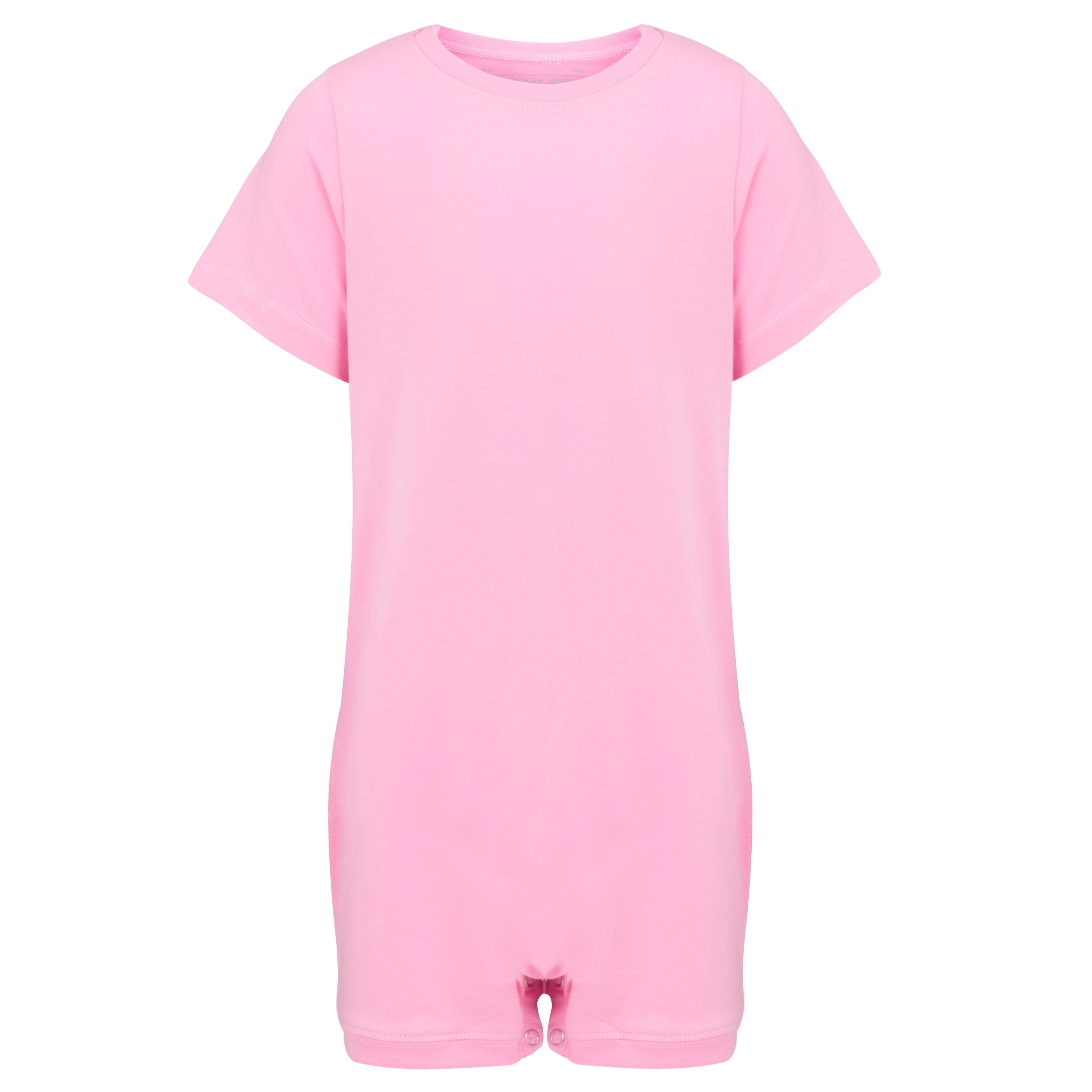 Kaycey Adaptive Clothing Popper Vest, Short Sleeve, Pink, Small