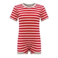 thumbnail image 1 of Kaycey Adaptive Clothing Popper Vest, Short Sleeve, Grey-Red, Small,, 1 of 8