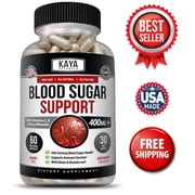 Kaya Naturals BLOOD SUGAR SUPPORT Supplement, Diabetic Support Formula, Alpha Lipoic Acid