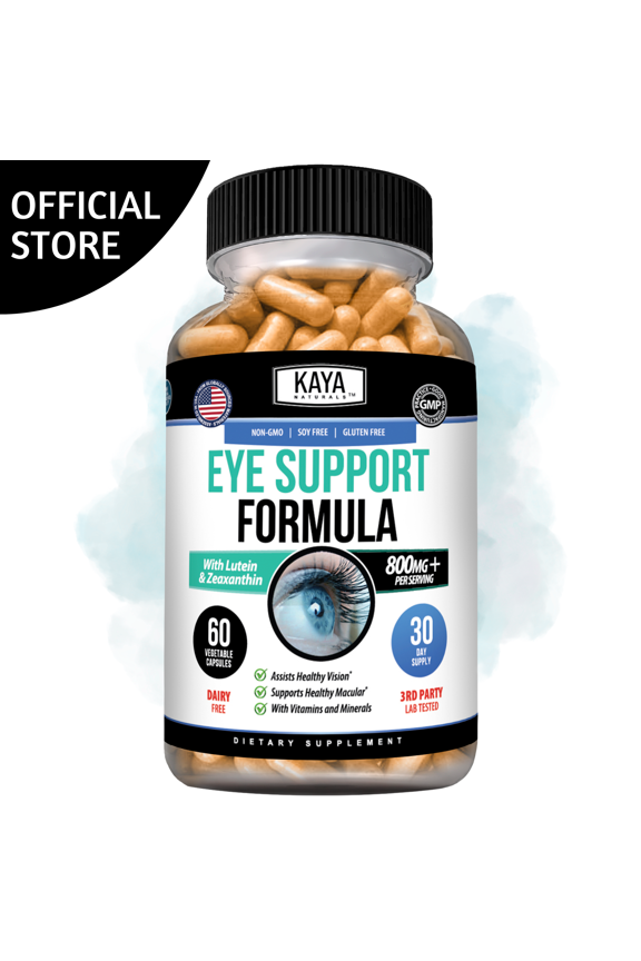 Eye Health 60 Capsules, Lutein and Zeaxanthin, Vision Health, Eye Strain Support - 800mg +